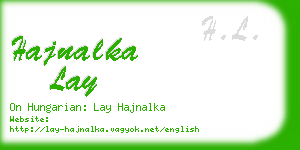 hajnalka lay business card